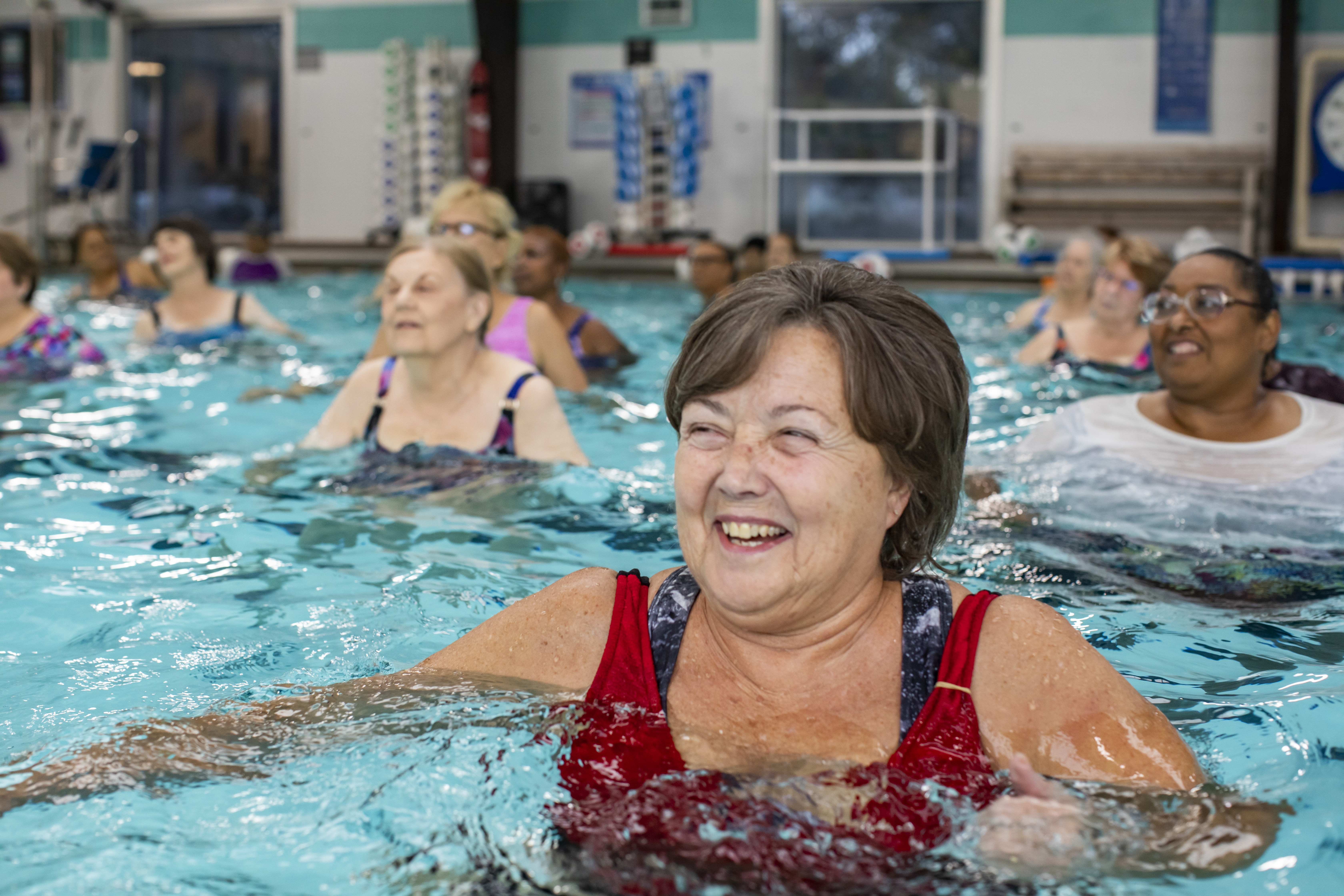 Aqua aerobics for online seniors